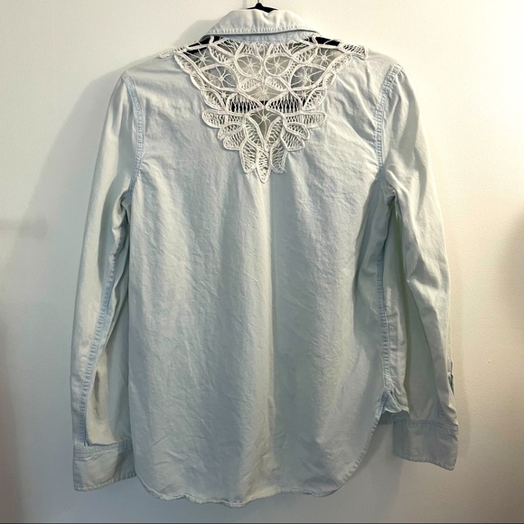 AEROPOSTALE: Button Up Lace Shirt - Picture 3 of 4